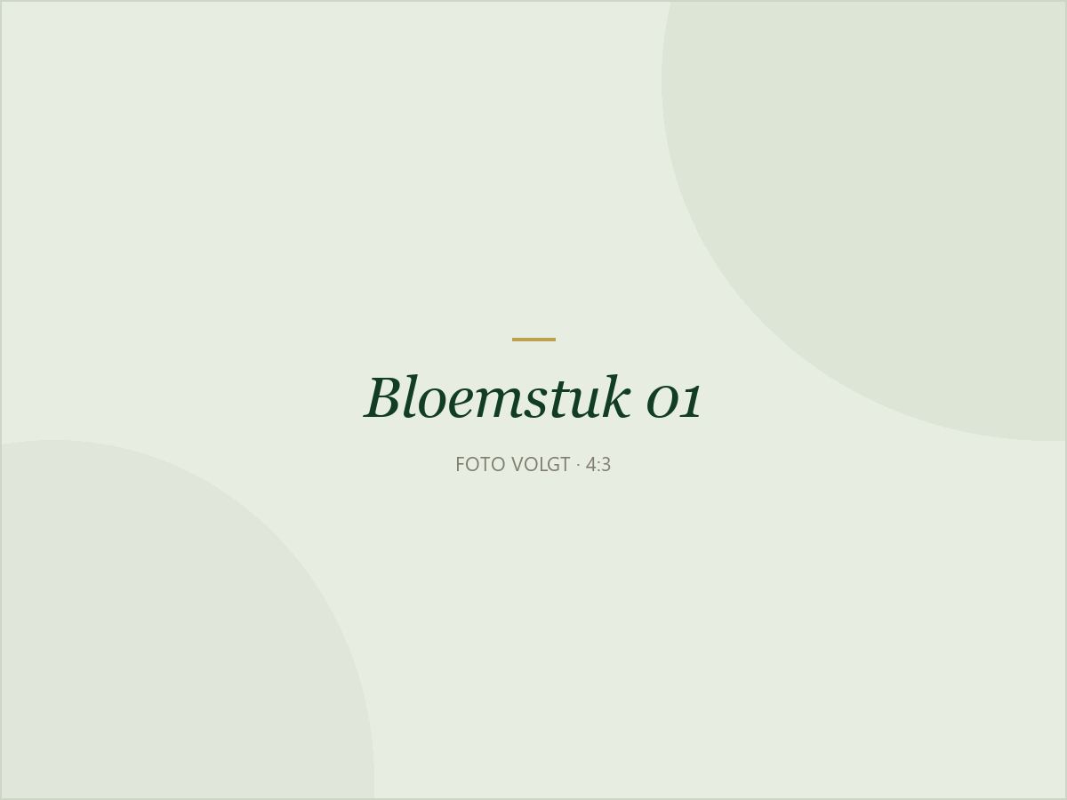 Bloemstuk 01: Grafstuk op schaal in brons