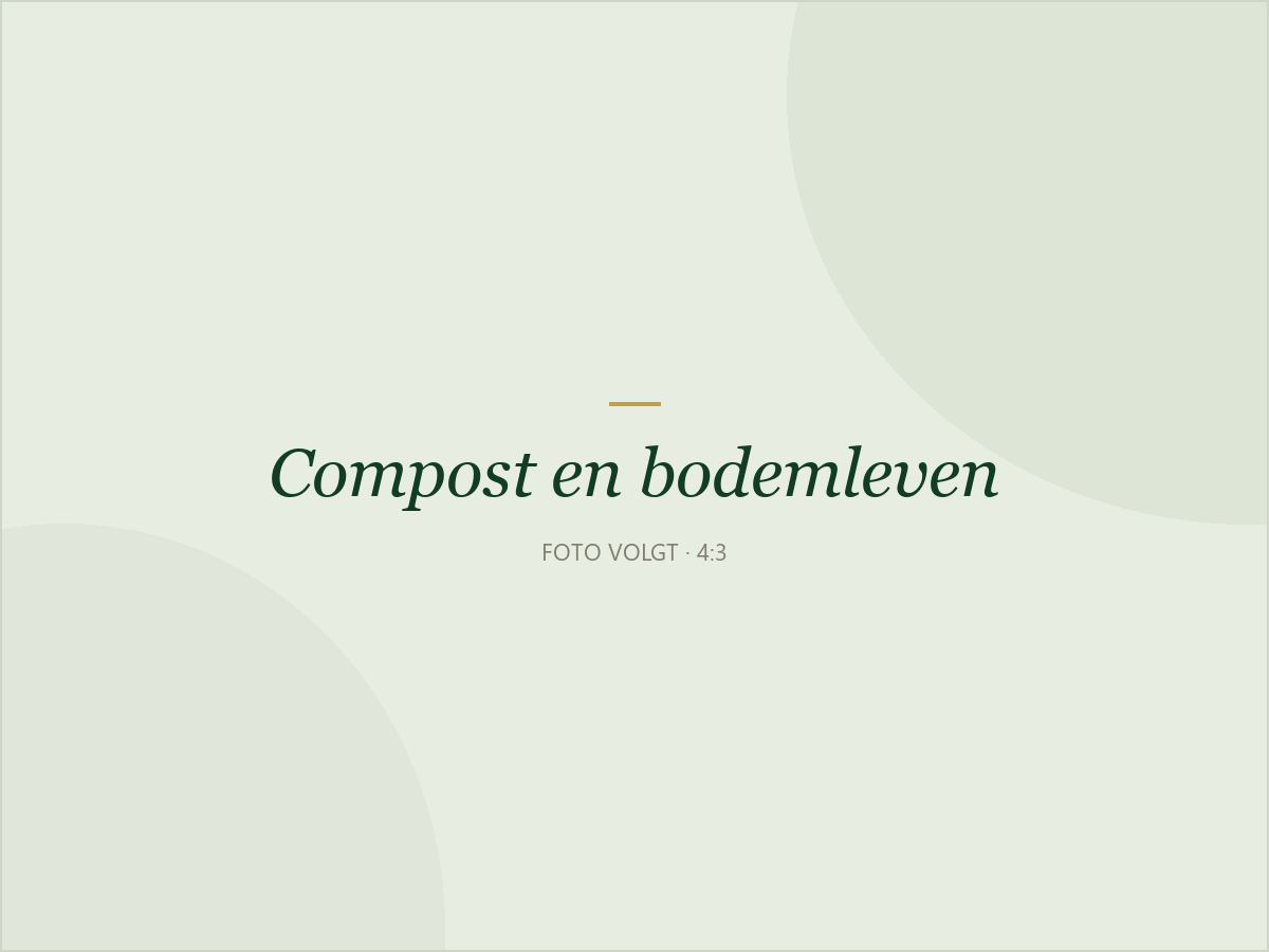 Compostbak in de tuin