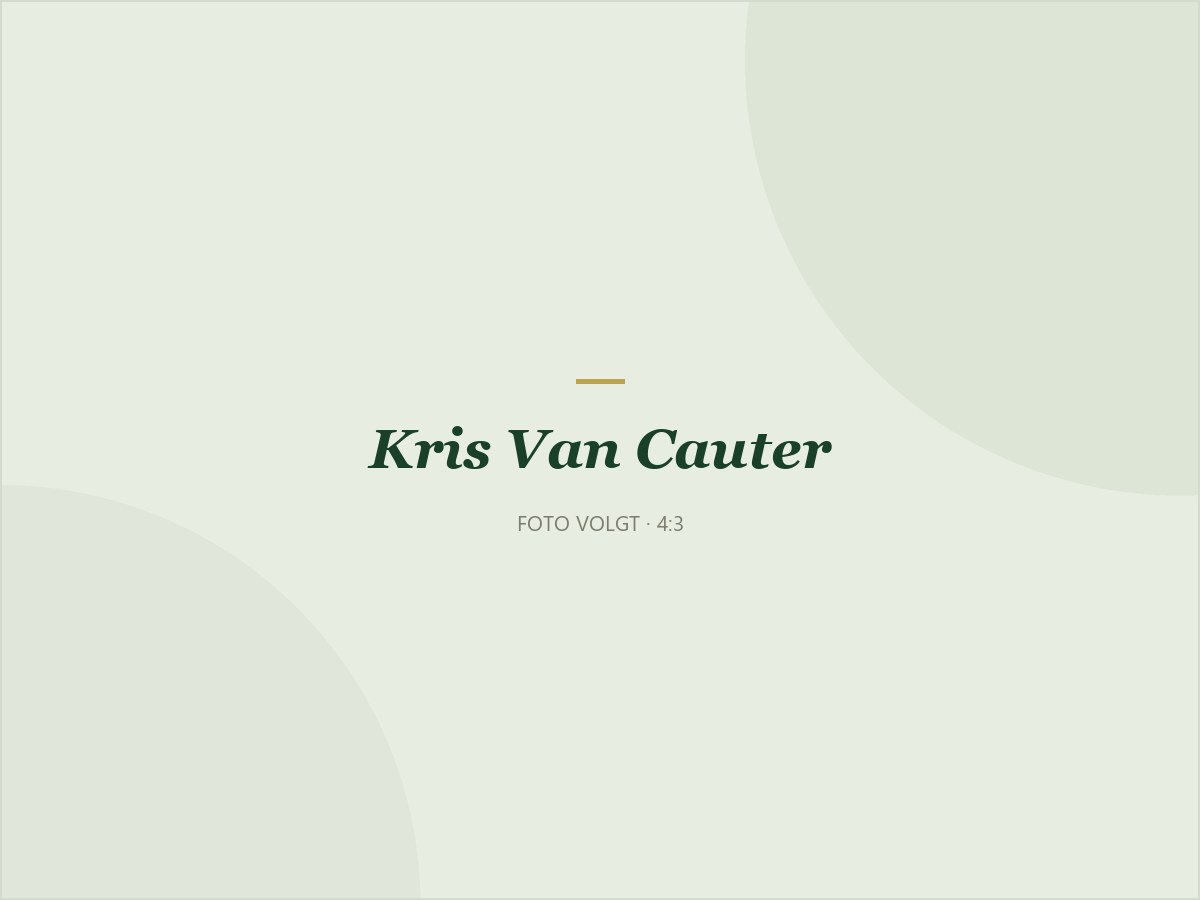 Tuin- en landschapsarchitect Kris Van Cauter